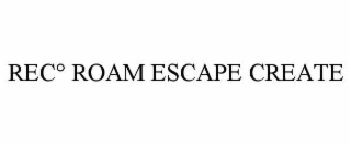 REC° ROAM ESCAPE CREATE