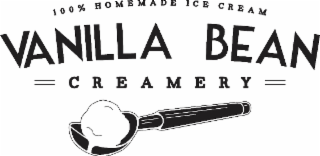 100% HOMEMADE ICE CREAM VANILLA BEAN CREAMERY