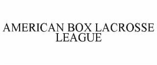 AMERICAN BOX LACROSSE LEAGUE