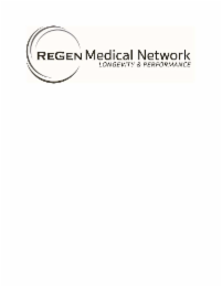 REGEN MEDICAL NETWORK LONGEVITY & PERFORMANCE