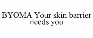 BYOMA YOUR SKIN BARRIER NEEDS YOU