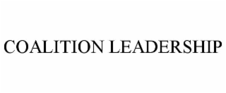 COALITION LEADERSHIP