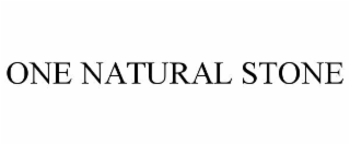 ONE NATURAL STONE