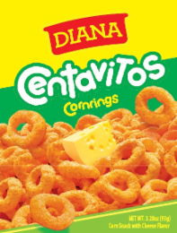 DIANA CENTAVITOS CORNRINGS CORN SNACK WITH CHEESE FLAVOR NET WT. 3.28OZ (93G)