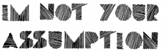 IM NOT YOUR ASSUMPTION
