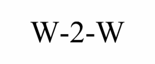 W-2-W