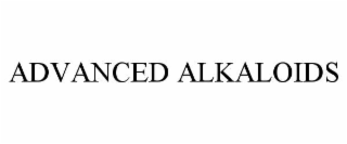 ADVANCED ALKALOIDS