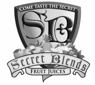 COME TASTE THE SECRET SB SECRET BLENDS FRUIT JUICES