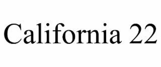 CALIFORNIA 22