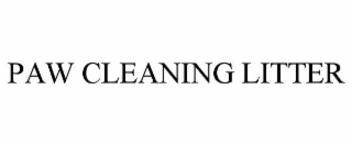 PAW CLEANING LITTER