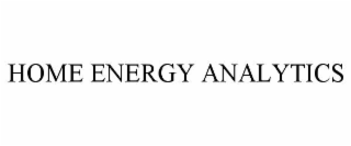 HOME ENERGY ANALYTICS
