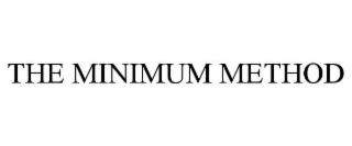 THE MINIMUM METHOD