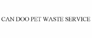 CAN DOO PET WASTE SERVICE