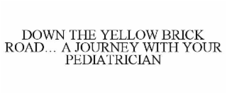 DOWN THE YELLOW BRICK ROAD… A JOURNEY WITH YOUR PEDIATRICIAN