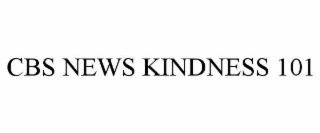 CBS NEWS KINDNESS 101