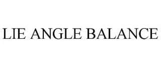 LIE ANGLE BALANCE