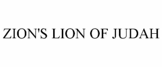 ZION'S LION OF JUDAH