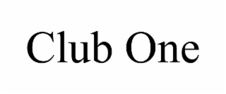 CLUB ONE