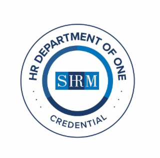 SHRM HR DEPARTMENT OF ONE CREDENTIAL