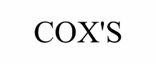 COX'S