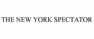 THE NEW YORK SPECTATOR