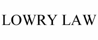 LOWRY LAW