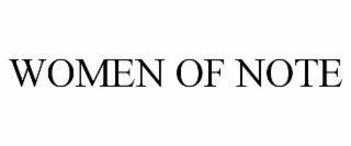 WOMEN OF NOTE