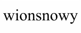 WIONSNOWY