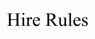 HIRE RULES