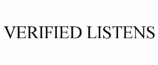 VERIFIED LISTENS