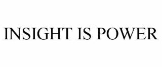 INSIGHT IS POWER