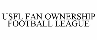USFL FAN OWNERSHIP FOOTBALL LEAGUE