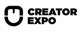 THE LETTER C AND A BACKWARDS E WITH THE WORDS CREATOR EXPO