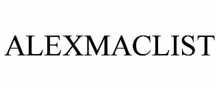 ALEXMACLIST