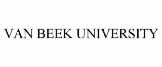 VAN BEEK UNIVERSITY