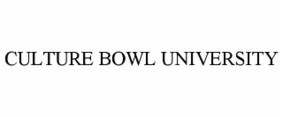 CULTURE BOWL UNIVERSITY