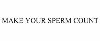 MAKE YOUR SPERM COUNT