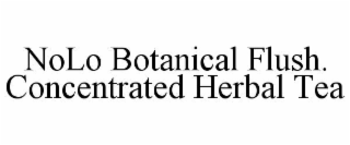 NOLO BOTANICAL FLUSH. CONCENTRATED HERBAL TEA