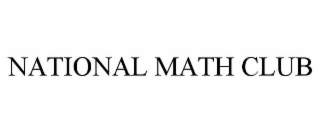 NATIONAL MATH CLUB