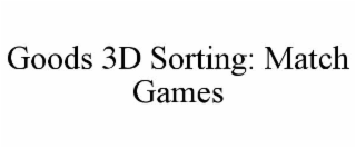 GOODS 3D SORTING: MATCH GAMES