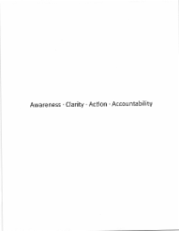 AWARENESS CLARITY ACTION ACCOUNTABILITY