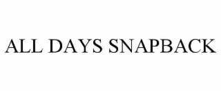 ALL DAYS SNAPBACK