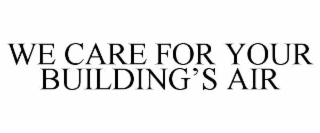 WE CARE FOR YOUR BUILDING’S AIR