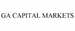 GA CAPITAL MARKETS