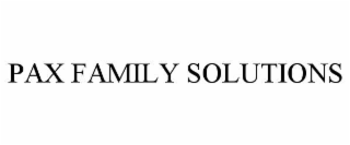 PAX FAMILY SOLUTIONS