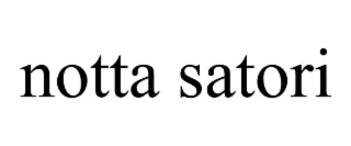 NOTTA SATORI