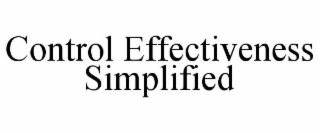 CONTROL EFFECTIVENESS SIMPLIFIED