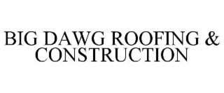 BIG DAWG ROOFING & CONSTRUCTION