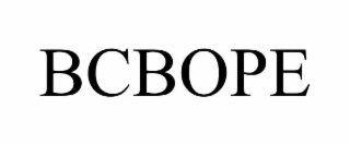 BCBOPE