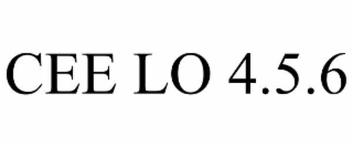 CEE LO 4.5.6